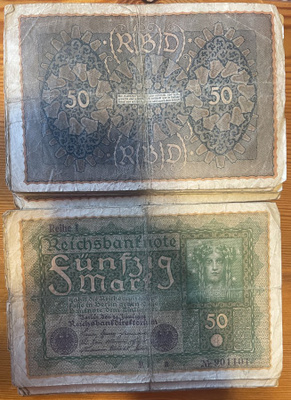 Germany 50 Mark 24.6.1919 50 kpl nippu