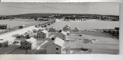 Rovaniemi:  silta, jäinen joki (pitkä kortti)