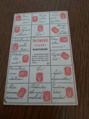 4 Postimerkki tulkki kortti