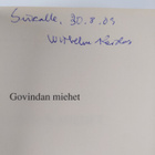 Wilhelm Keidas : Govindan miehet (signeerattu, tekijän om... - pikkukuva 3