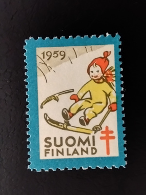 1959 tub joulumerkki mäenlaskija **