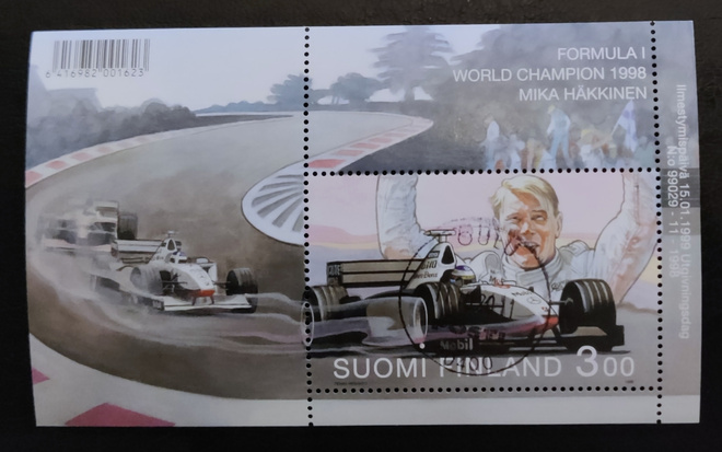 1999 blokki BL21 Mika Häkkinen - leimattu