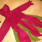 Tinttu fleece keijukainen huppari asukokonaisuus 116cm - pikkukuva 1