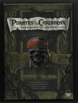 DVD - Pirates of The Caribbean + kotelo (4 levyä)