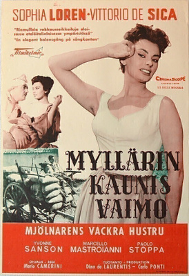 Elokuvajuliste: Myllärin kaunis vaimo (Sophia Loren)