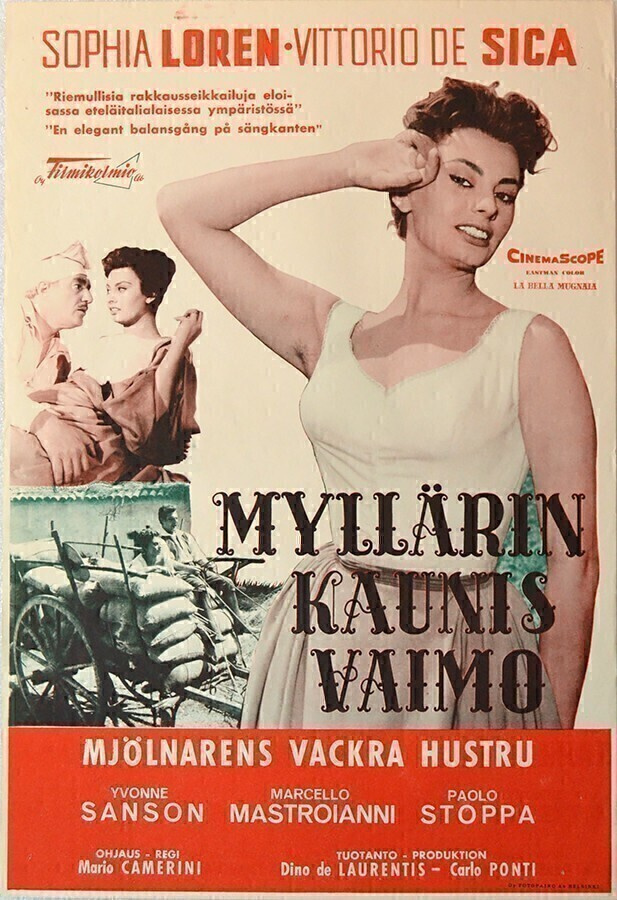 Elokuvajuliste: Myllärin kaunis vaimo (Sophia Loren)