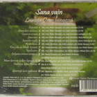 Sana vain • Lauluja Oron hengessä CD - pikkukuva 3
