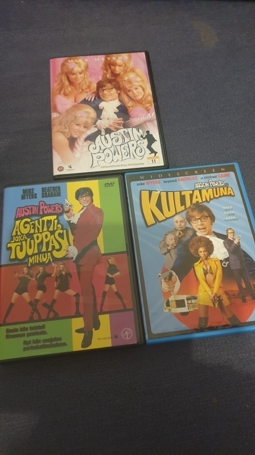 Austin Powers - elokuvat ( 3 x DVD )   Mike Myers