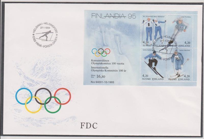 FDC 1994 FINLANDIA 95 Talviurheilu BL11