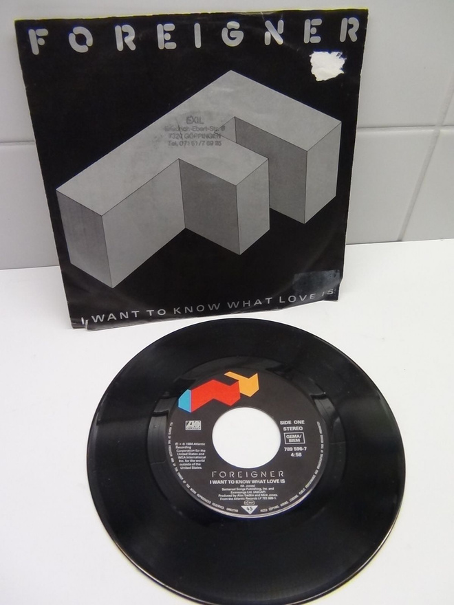 foreigner 7´ I WANT TO KNOW WHAT LOVE IS,STREET  THUNDER