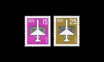 DDR 3128-9 ** Lentopostimerkkejä (1987)