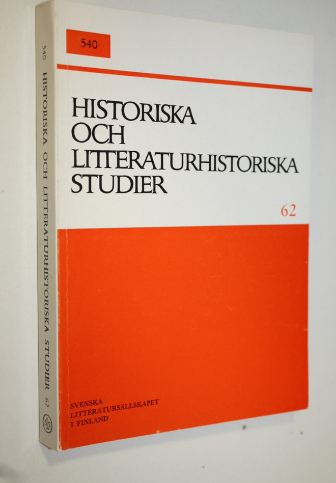 Historiska och litteraturhistoriska studier 62