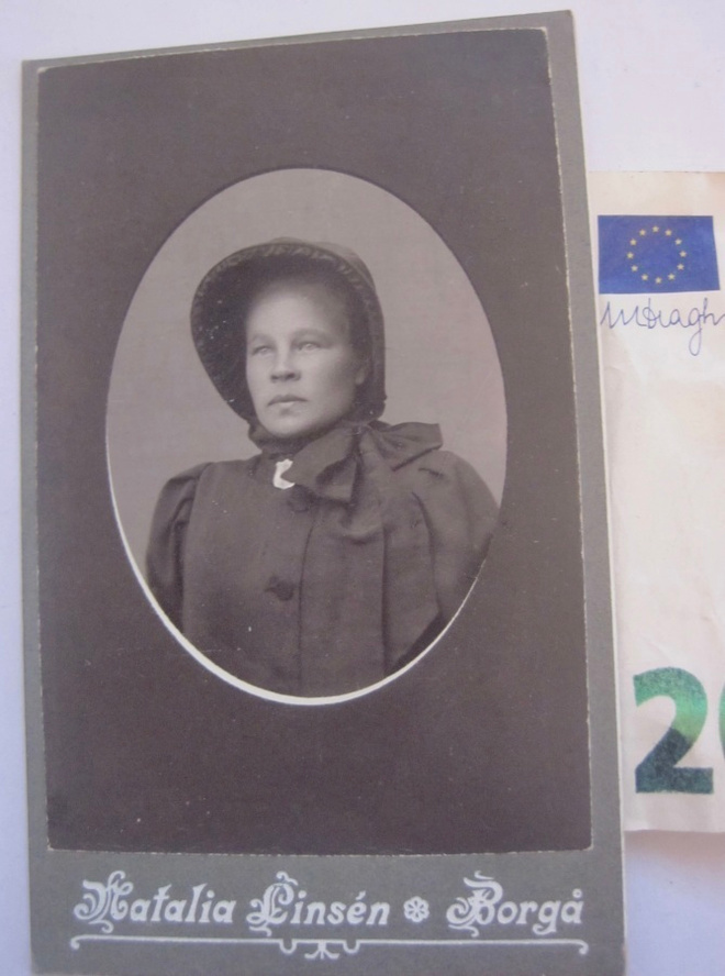 VANHA CDV Valokuva PelastusArmeijan Sotilas 1900-l Porvoo