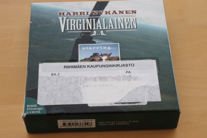 5CD Harri Nykänen: Virginialainen ( WSOY äänikirja k.po)