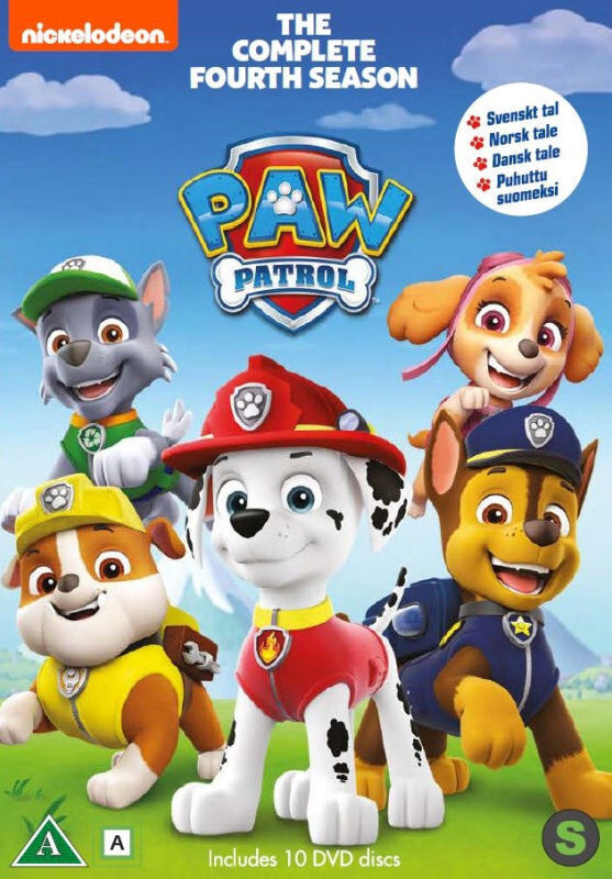 PAW PATROL Kausi 4 (10 disc) - DVD Boxi