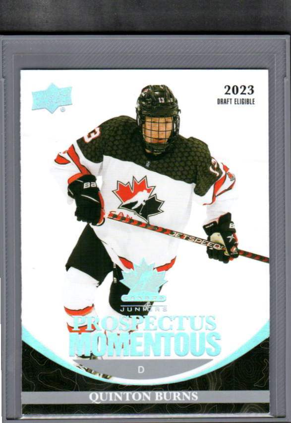 2023-24 Team Canada Juniors - Prospectus Momentous - 0,75€