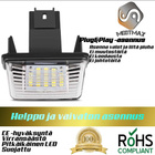 Peugeot LED rekisterikilven valot — kirkkaan valkoinen 600 - pikkukuva 4