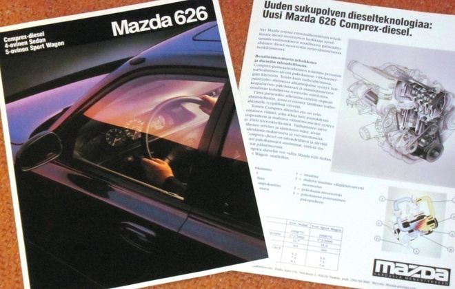1993 Mazda 626 Comprex Diesel esite - KUIN UUSI - suom