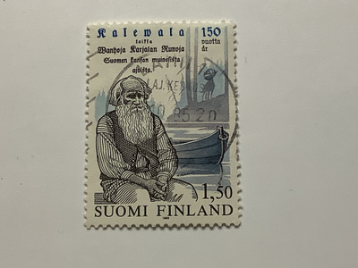 955 / 1985 Kalevala 150 v 1/2 o leimattu