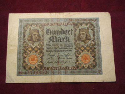 100 mark 1920 Saksa-Germany