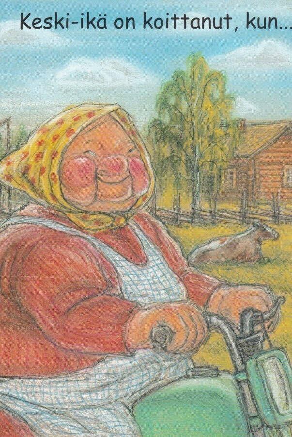 TERHO PELTONIEMI - EMÄNTÄ AJAA MOPOLLA - 2