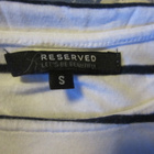 T-Paita S Reserved valkoinen - tummansininen * viskoosia - pikkukuva 5