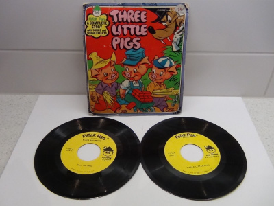 THREE LITTLE PIGS,PETER PAN 7`- TUPLA SINKKU , U.S.A.