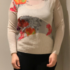 Desigual vaaleanbeige neule kukilla koko S - pikkukuva 1