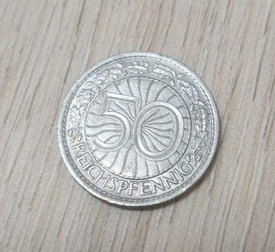 50 reichspfennig 1927 Saksa