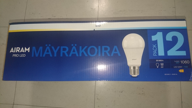 AIRAM pro LED E27 9,6W 4000K 1060 Lumen 12kpl