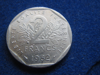 2 francs  1982. Ranska-France