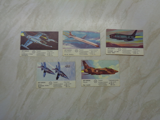 FAZER JET purkkakuvat 5 erilaista/erä 6