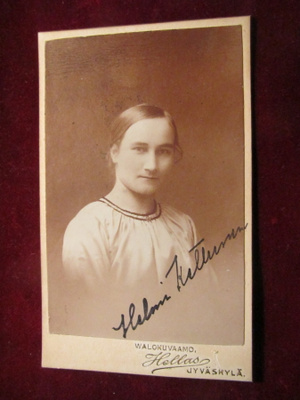 Visiittikortti. Helmi Kettunen
