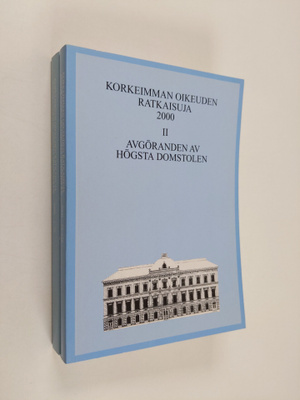 Korkeimman oikeuden ratkaisuja 2000 1-2