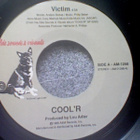 COOL'R :: VICTIM / NO WORDS :: PROMO VINYYLI 7" 1989 - pikkukuva 2