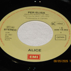 *7"* 3 kpl ALICE Per Elisa/ Una Notte Speciale/Mess Aggio - pikkukuva 3