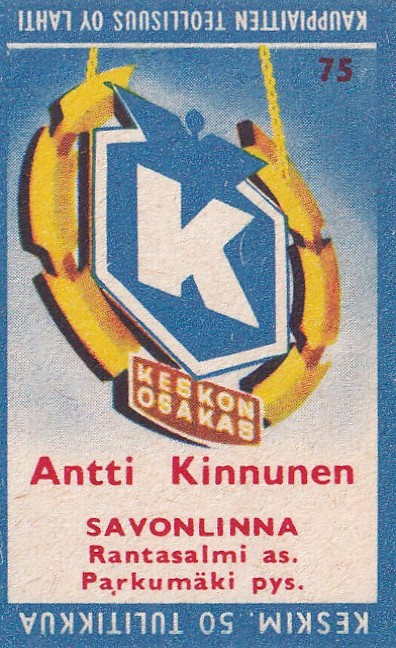 Savonlinna, Antti Kinnunen   Keskon osakas  75, 3/12