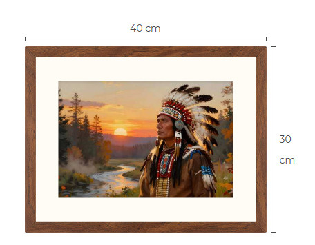 Uusi intiaani art print 30 cm x 40 cm