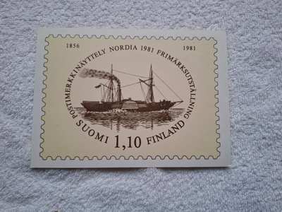 1981 Postimerkkinäyttely NORDIA1981 Postikortti*