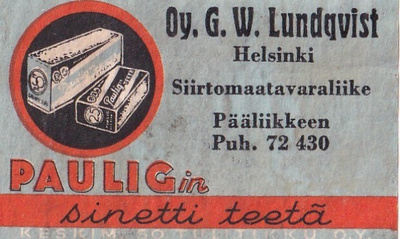 Helsinki, Oy G. W. Lundqvist   b491