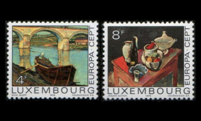 Luxemburg 904-5 ** Europa maalauksia (1975)