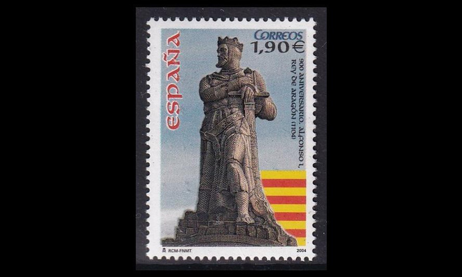 Espanja 4001 ** Kuningas Alfonso I:n kruunaus 900v (2004)