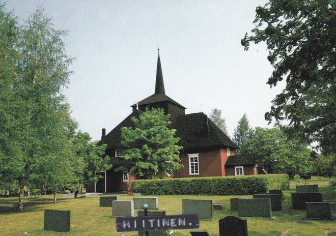 KIRKKOKORTTI - HIITIISTEN KIRKKO - 1