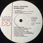 Rauli Badding Somerjoki - Muotokuva 1 lp Love Records - pikkukuva 3