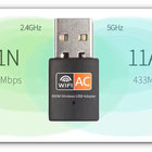 USB WiFi Adapteri 2.4GHz 150Mbps / 5GHz 433Mbps #31680 - pikkukuva 3