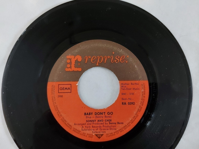 Sonny And Cher – Baby Don't Go 7 " Single