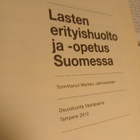 Markku Jahnukainen (toim) - Lasten erityishuolto ja -opetus - pikkukuva 3