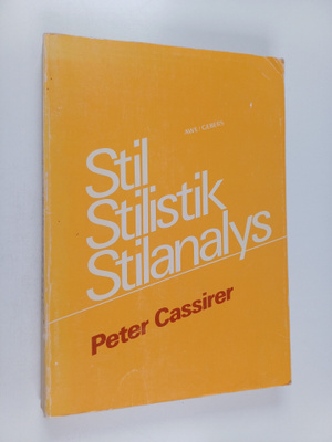 Peter Cassirer : Stil, stilistik, stilanalys