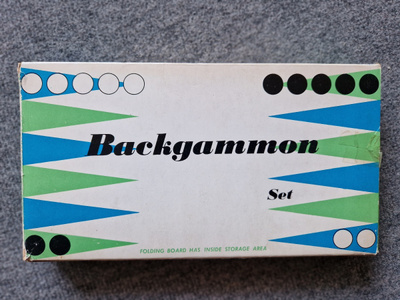 Backgammon vintage Lautapeli.