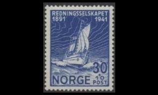 Norja 235 ** Hengenpelastusjärjestö 50v (1941)